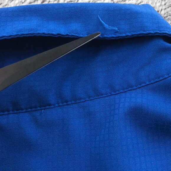 Columbia Mens Fishing Shirt Large Short Sleeve Blue Button Up Vented Outdoors - Picture 5 of 16